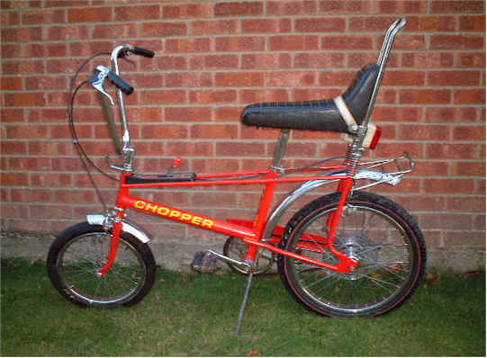 green raleigh chopper bicycle